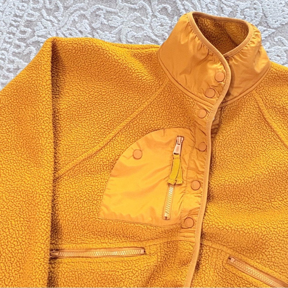 FP Movement by Free People Mustard Yellow Sherpa Jacket - Picture 8 of 14